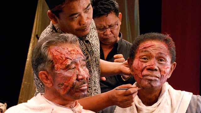 Still from The Act of Killing, a documentary about Indonesia's mass killings